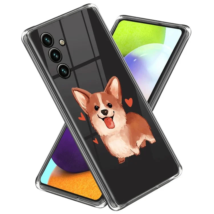 For Samsung Galaxy A55 5G Cell Phone Case Pattern Printing Shockproof TPU Protective Shell