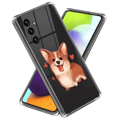 For Samsung Galaxy A55 5G Cell Phone Case Pattern Printing Shockproof TPU Protective Shell