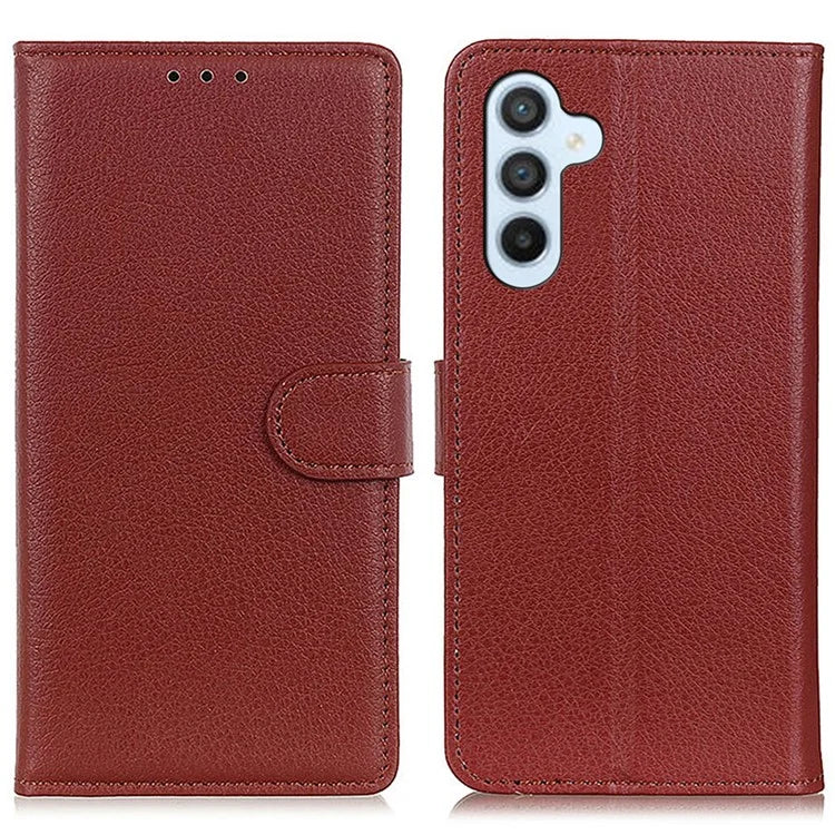 For Samsung Galaxy A55 5G Cell Phone Case PU Leather Wallet Drop-proof Phone Stand Cover