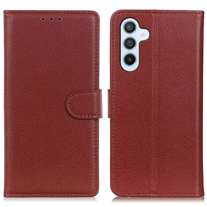 For Samsung Galaxy A55 5G Cell Phone Case PU Leather Wallet Drop-proof Phone Stand Cover