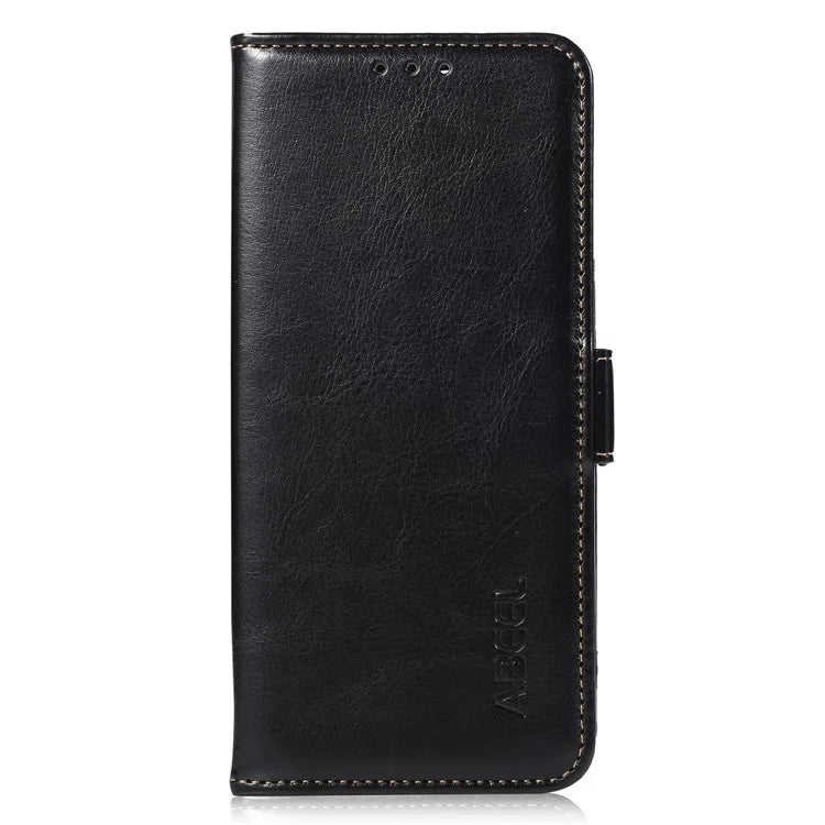 ABEEL For Samsung Galaxy A55 5G Leather Magnetic Case Crazy Horse Texture Cover