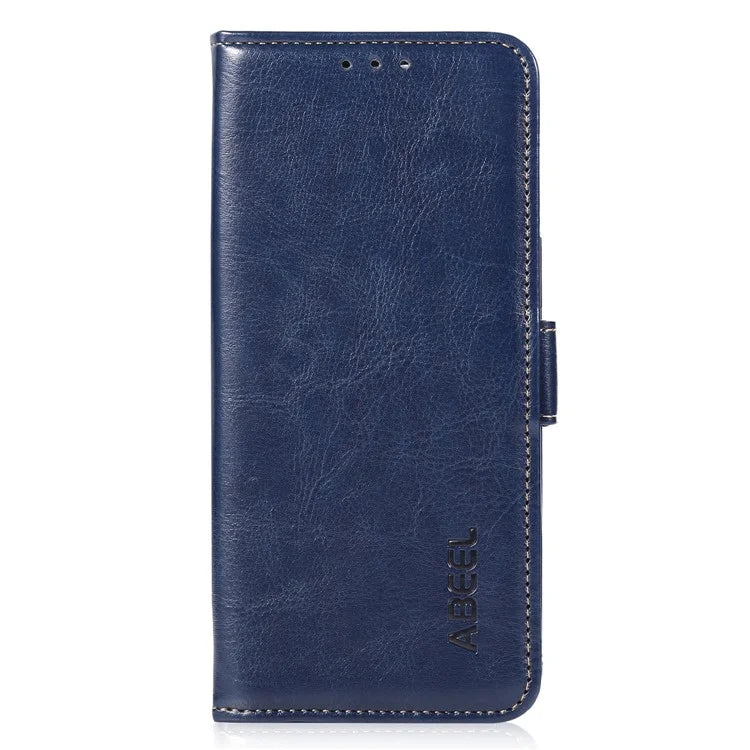 ABEEL For Samsung Galaxy A55 5G Leather Magnetic Case Crazy Horse Texture Cover