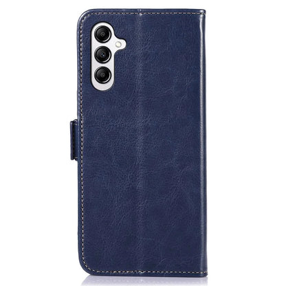 ABEEL For Samsung Galaxy A55 5G Leather Magnetic Case Crazy Horse Texture Cover