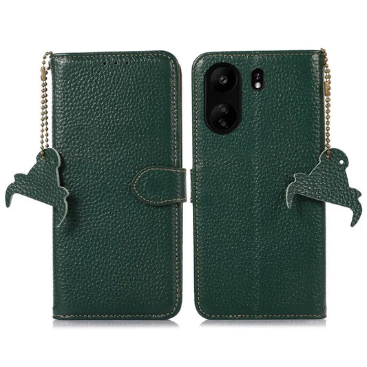 For Xiaomi Poco C65 4G / Redmi 13C Litichi Texture Case with RFID Blocking