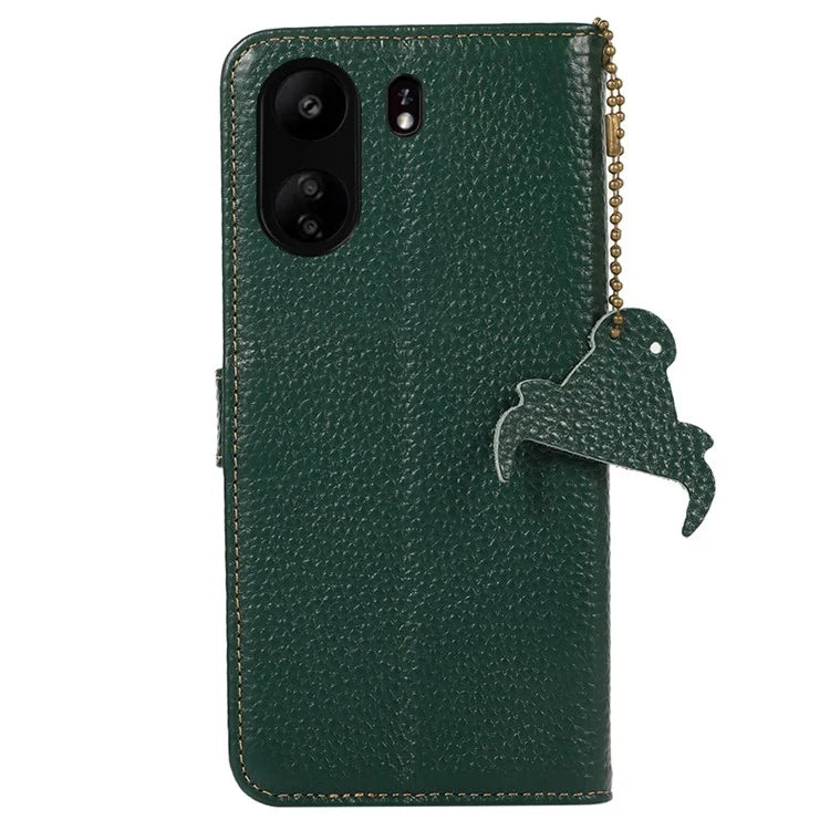 For Xiaomi Poco C65 4G / Redmi 13C Litichi Texture Case with RFID Blocking