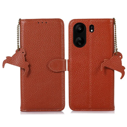 For Xiaomi Poco C65 4G / Redmi 13C Litichi Texture Case with RFID Blocking