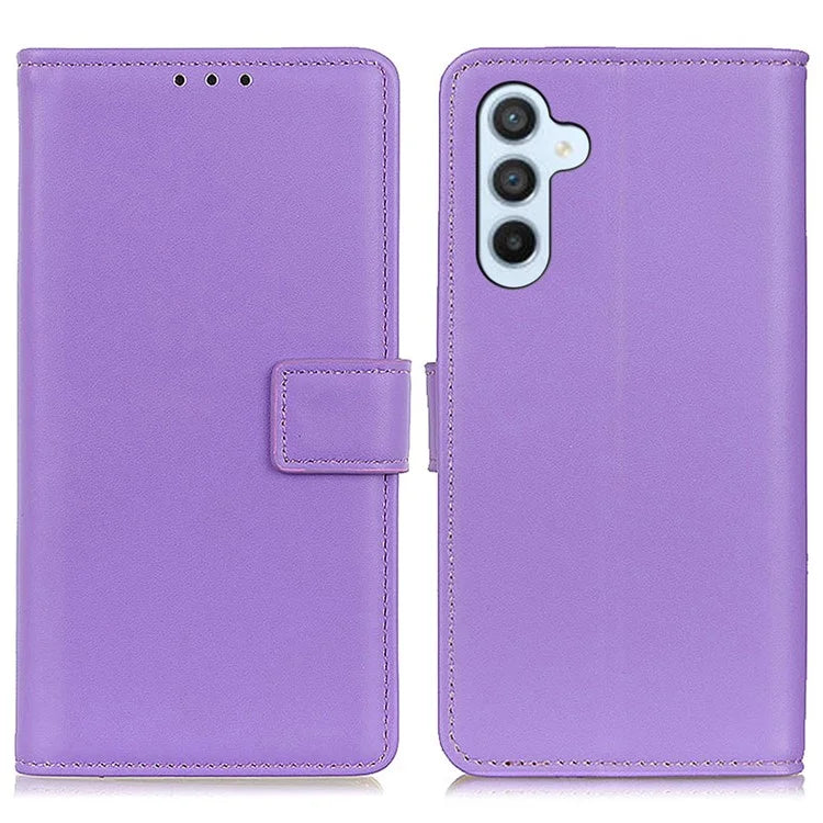 For Samsung Galaxy A55 5G Case Anti-Scratch PU Leather Cell Phone Shell Wallet Cover