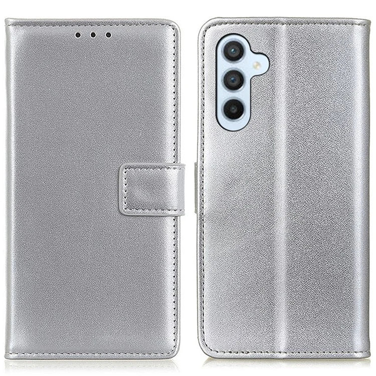 For Samsung Galaxy A55 5G Case Anti-Scratch PU Leather Cell Phone Shell Wallet Cover