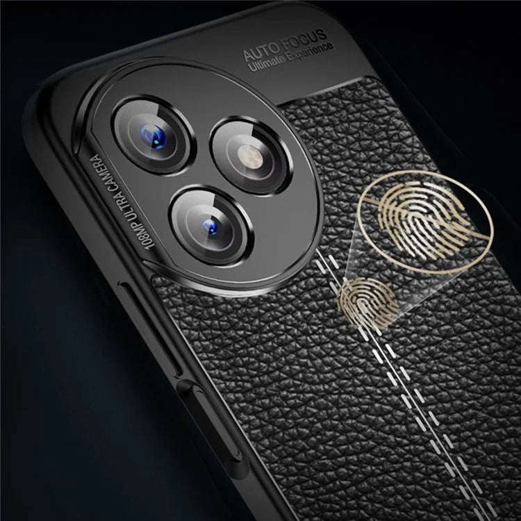 For Honor X50i+ 5G Case Litchi Texture Anti-scratch TPU Phone Shell Cover