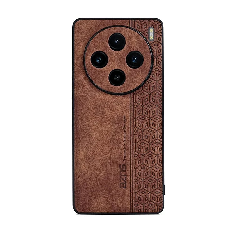 AZNS For vivo X100 5G Phone Case PU Leather+TPU Slim Protective Shockproof Cover