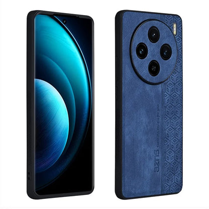 AZNS For vivo X100 5G Phone Case PU Leather+TPU Slim Protective Shockproof Cover