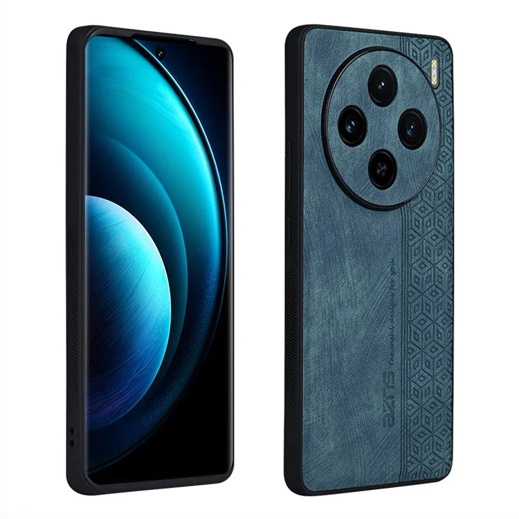 AZNS For vivo X100 5G Phone Case PU Leather+TPU Slim Protective Shockproof Cover