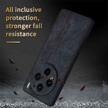 AZNS For vivo X100 5G Phone Case PU Leather+TPU Slim Protective Shockproof Cover