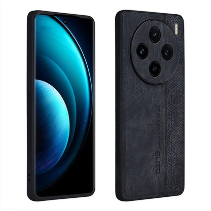 AZNS For vivo X100 5G Phone Case PU Leather+TPU Slim Protective Shockproof Cover
