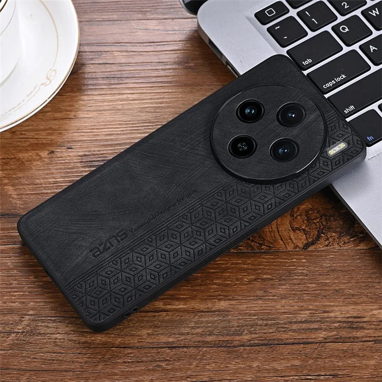 AZNS For vivo X100 5G Phone Case PU Leather+TPU Slim Protective Shockproof Cover