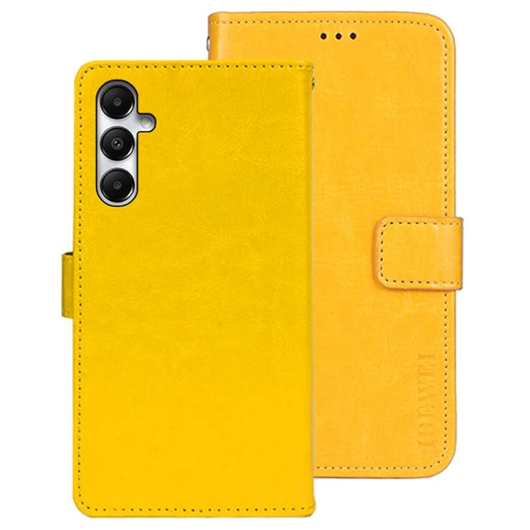 IDEWEI For Samsung Galaxy S23 FE Crazy Horse Pattern Leather Case