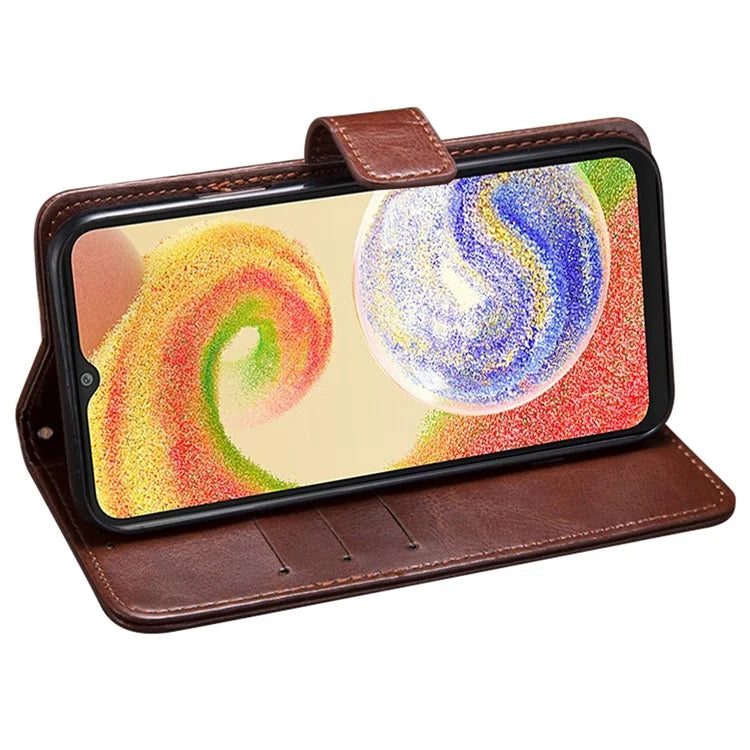IDEWEI For Samsung Galaxy S23 FE Crazy Horse Pattern Leather Case