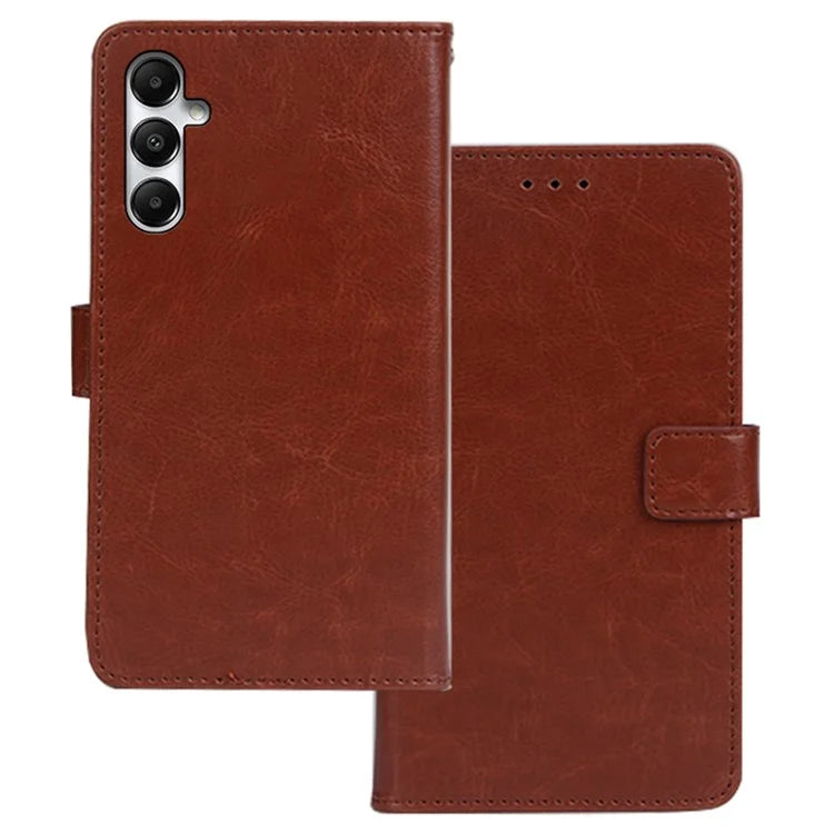 IDEWEI For Samsung Galaxy S23 FE Phone Case Leather Flip Cover with Stand and Photo Slot