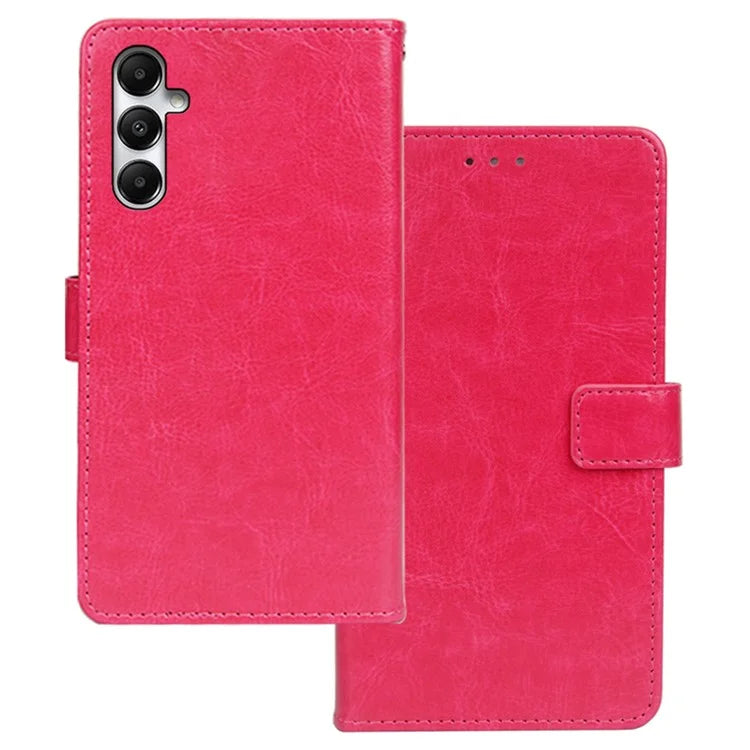 IDEWEI For Samsung Galaxy S23 FE Phone Case Leather Flip Cover with Stand and Photo Slot