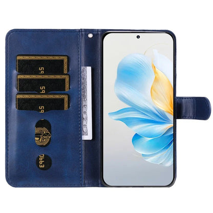 For Honor 100 5G Zipper Phone Case Calfskin Texture Wallet Phone Cover