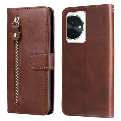 For Honor 100 5G Zipper Phone Case Calfskin Texture Wallet Phone Cover