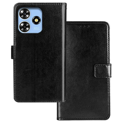 IDEWEI For ZTE Blade A73 Case Wallet Crazy Horse Pattern Leather Phone Cover