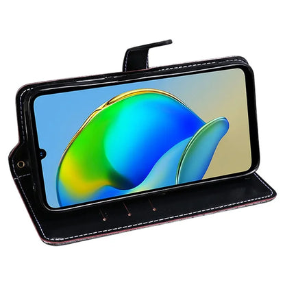 IDEWEI For ZTE Blade A73 Leather Case Crocodile Texture Wallet Stand