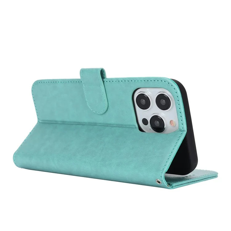 For iPhone 15 Pro Max R61 Texture Wallet Case Leather Phone Cover