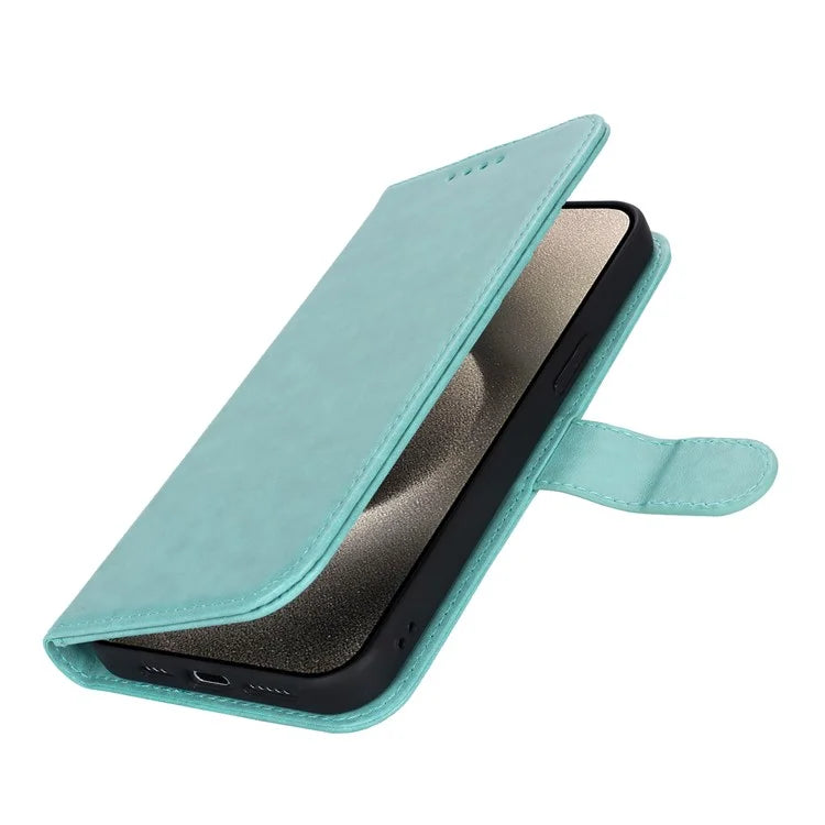 For iPhone 15 Pro Max R61 Texture Wallet Case Leather Phone Cover