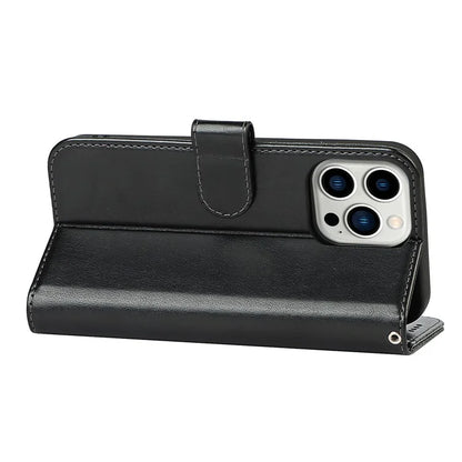 For iPhone 15 Pro Max R61 Texture Wallet Case Leather Phone Cover