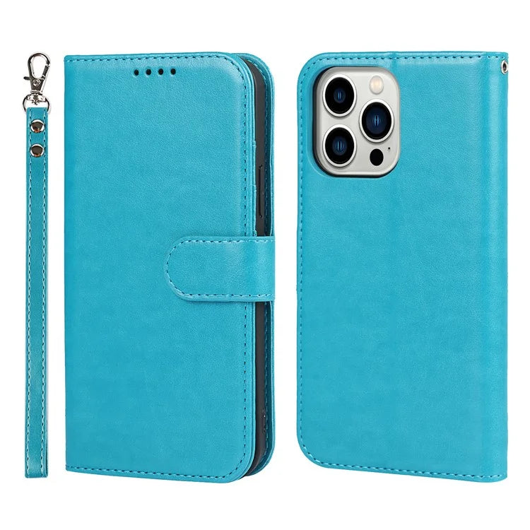 For iPhone 15 Pro Max R61 Texture Wallet Case Leather Phone Cover