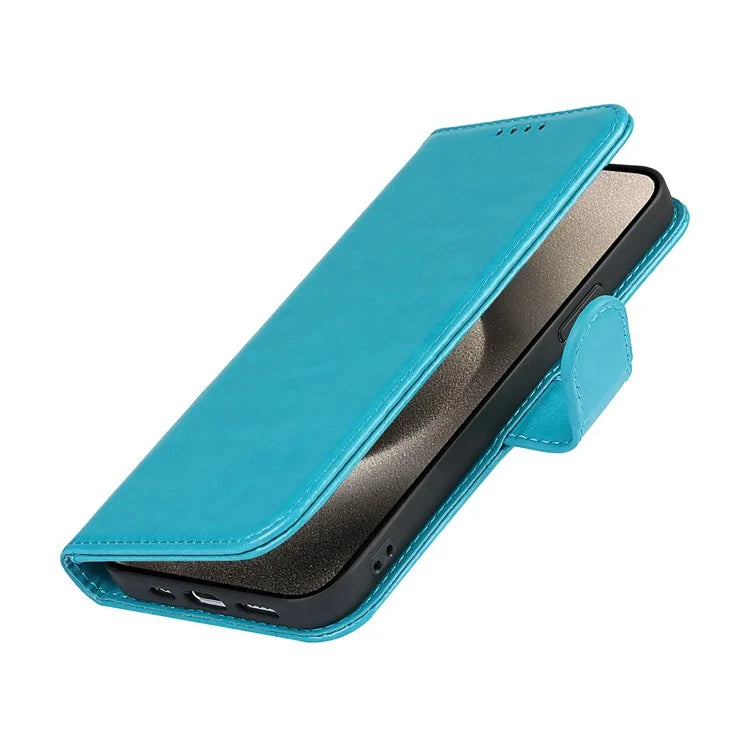 For iPhone 15 Pro Max R61 Texture Wallet Case Leather Phone Cover