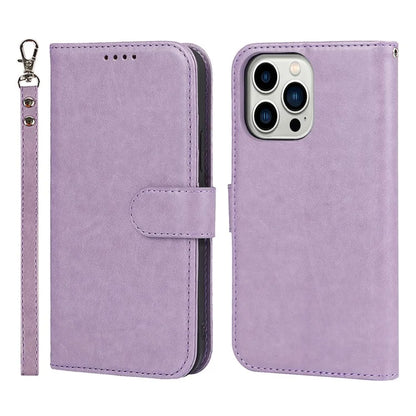 For iPhone 15 Pro Max R61 Texture Wallet Case Leather Phone Cover