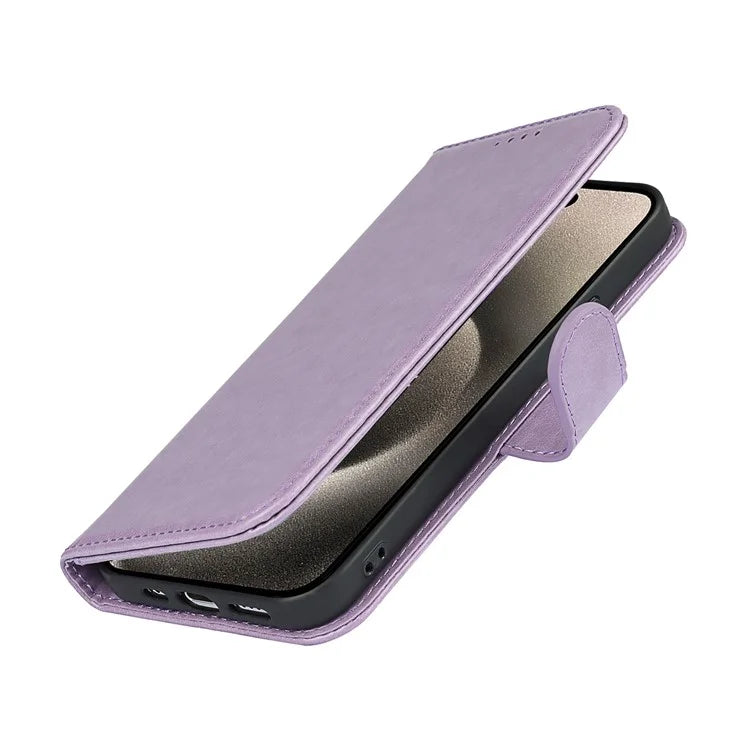 For iPhone 15 Pro Max R61 Texture Wallet Case Leather Phone Cover