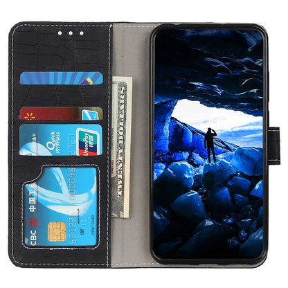 For Samsung Galaxy A55 5G Crocodile Texture Leather Case Stand Wallet