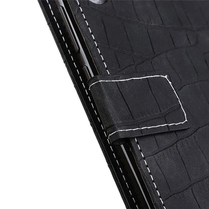 For Samsung Galaxy A55 5G Crocodile Texture Leather Case Stand Wallet