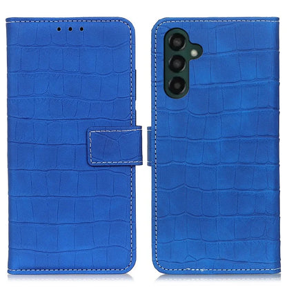 For Samsung Galaxy A55 5G Crocodile Texture Leather Case Stand Wallet