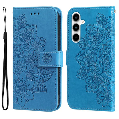 For Samsung Galaxy A35 5G Leather Case Blossoming Flower Wallet Cover