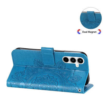 For Samsung Galaxy A35 5G Leather Case Blossoming Flower Wallet Cover