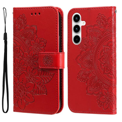 For Samsung Galaxy A35 5G Leather Case Blossoming Flower Wallet Cover