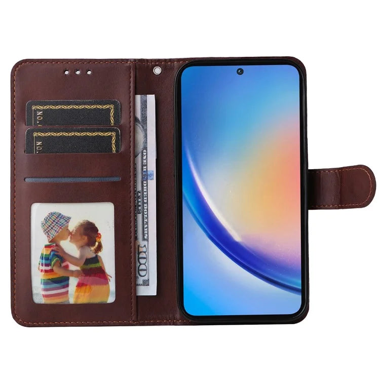 For Samsung Galaxy A35 5G Leather Case Card Holder Stand Shockproof Cover