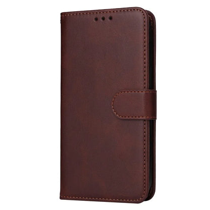 For Google Pixel 8a Leather Case Traditional Calfskin Phone Cover 3 Card Slots