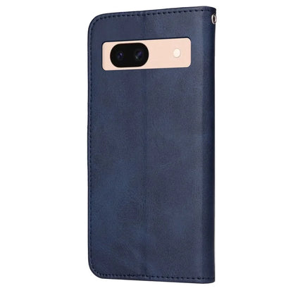 For Google Pixel 8a Leather Case Traditional Calfskin Phone Cover 3 Card Slots