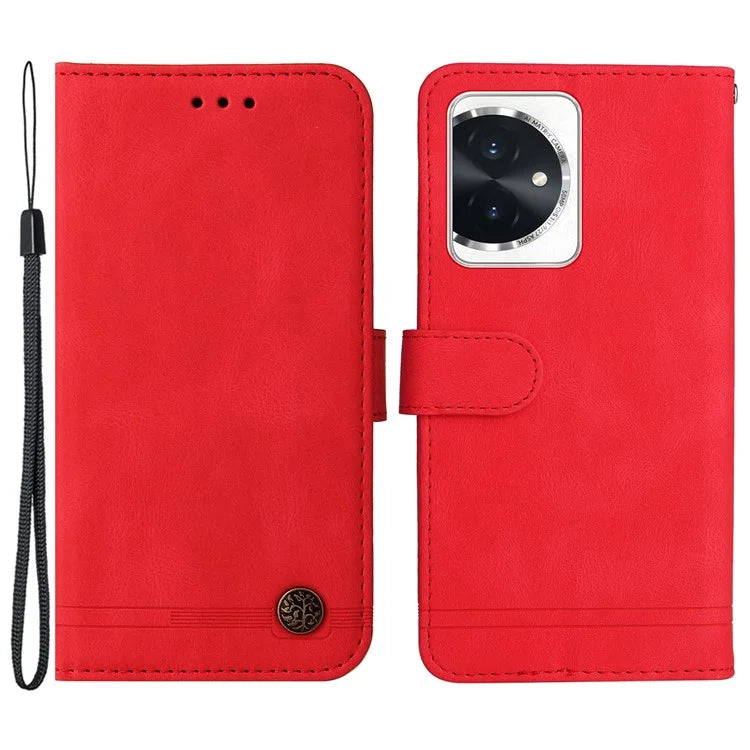 For Honor 100 5G Phone Case Tree Hardware Decor Leather Cover Wallet