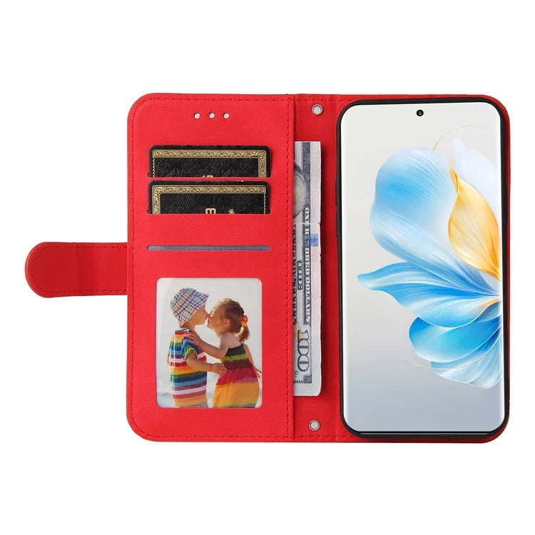 For Honor 100 5G Phone Case Tree Hardware Decor Leather Cover Wallet