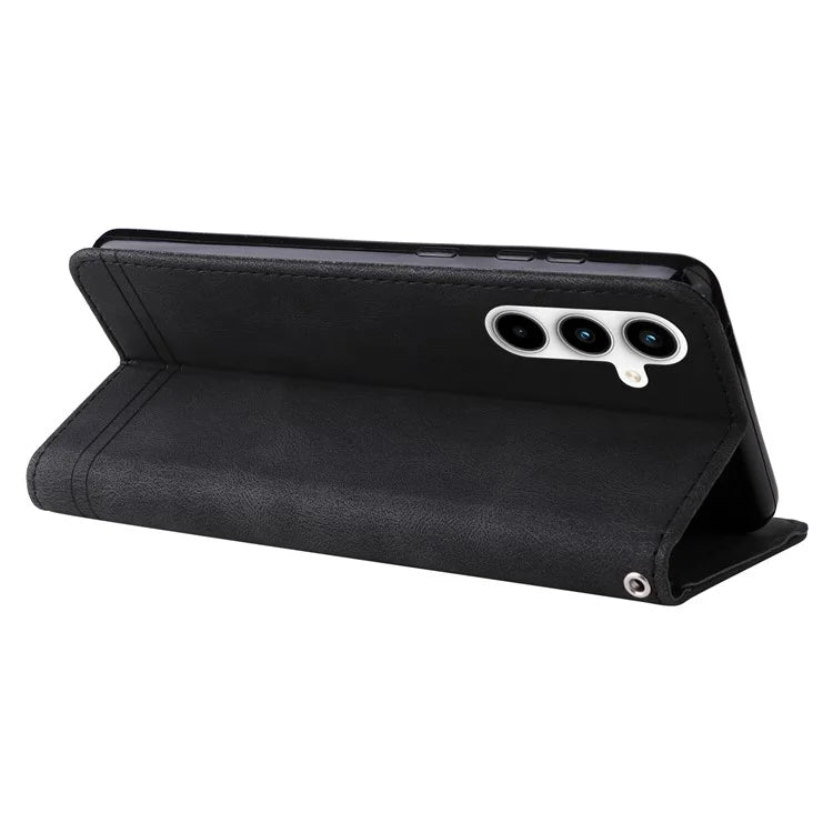 For Samsung Galaxy A35 5G Skin-Feel Wallet Leather Case Life Tree Hardware Decor
