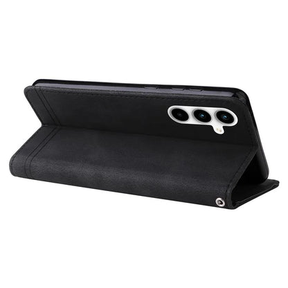 For Samsung Galaxy A35 5G Skin-Feel Wallet Leather Case Life Tree Hardware Decor