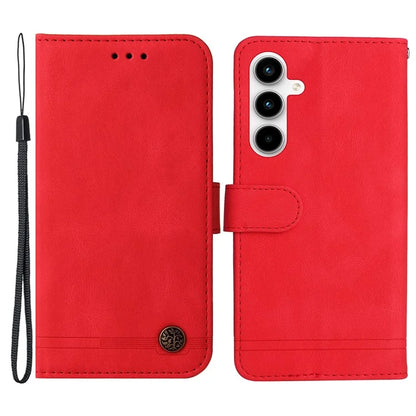 For Samsung Galaxy A35 5G Skin-Feel Wallet Leather Case Life Tree Hardware Decor