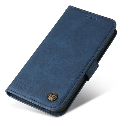 For Samsung Galaxy A35 5G Skin-Feel Wallet Leather Case Life Tree Hardware Decor