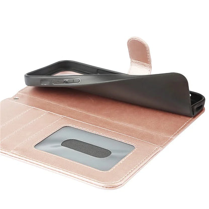 For iPhone 15 Plus R61 Texture Printed Wallet Case Stand Feature with Wrist Strap